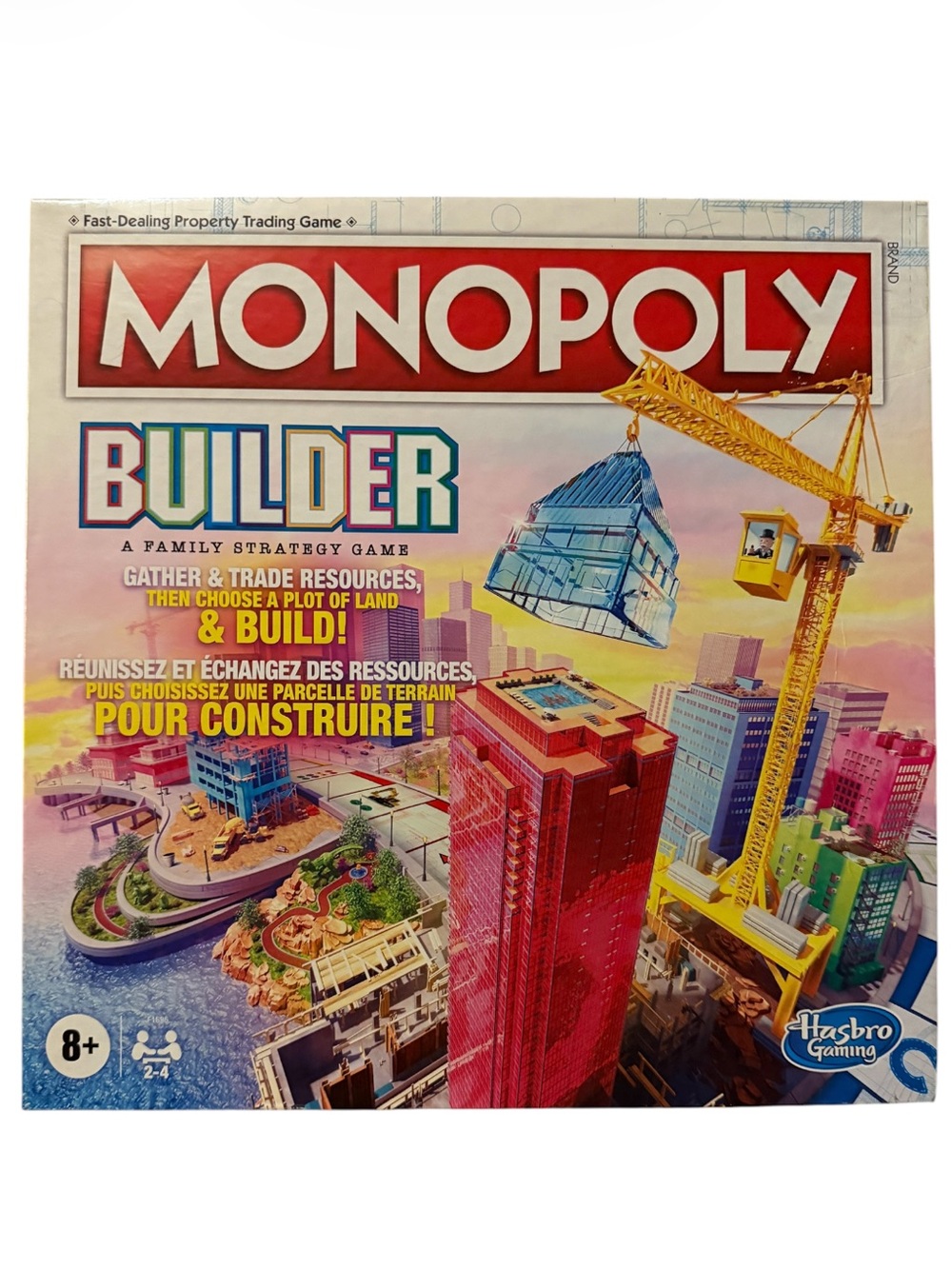 NIB Monopoly Builder Family Strategy Board Game by Hasbro Games